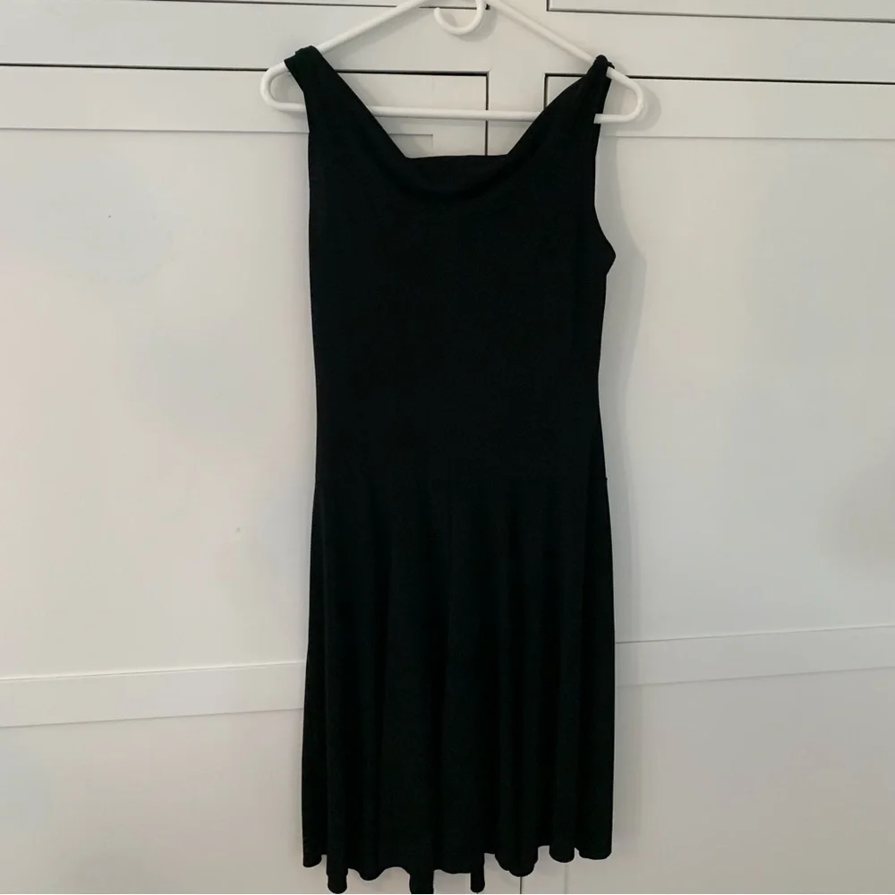 Soprano Black Stretchy Criss Cross Dress Y2K